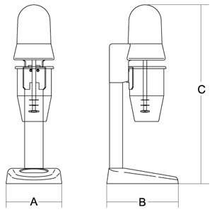 Frullino per frappè in acciaio inox