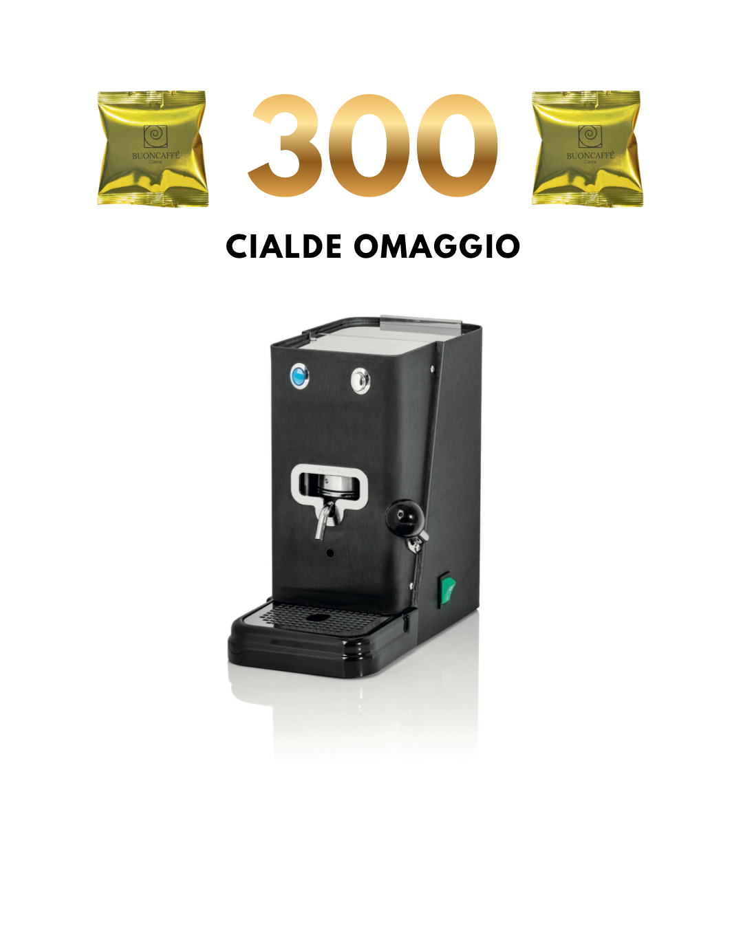 Macchinetta a cialde ZIP NERO OPACO